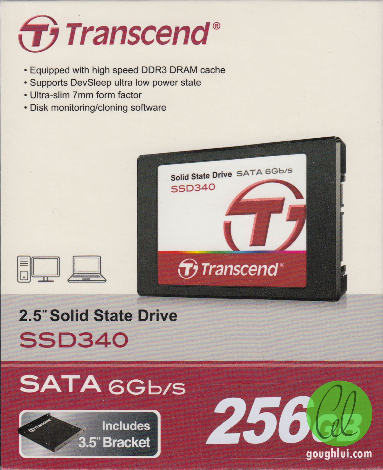 Review, Teardown: Transcend SSD340 256Gb 2.5″ Solid-State Drive  (TS256GSSD340)
